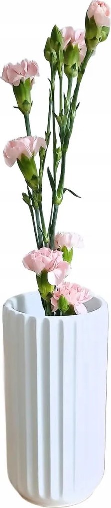 Livello Virágváza Kerámia Dekoratív Modern 15 cm Fehér