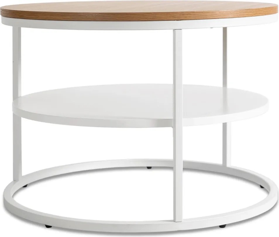 Asztal tölgy/fehér színben BEST