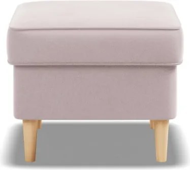 Uszak lábtartó, bársony, rózsaszín