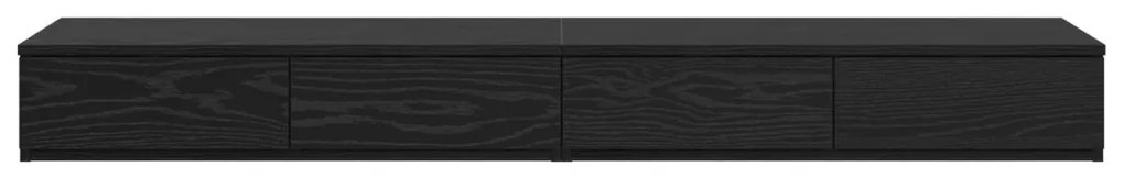 Ágyfiókok fiókkal Musta tammi 160 x 36.5 x 16.5 cm Faanyag