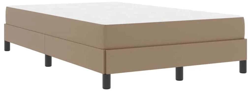 Ágy matracmal Cappuccino 120 x 200 cm Műbőr