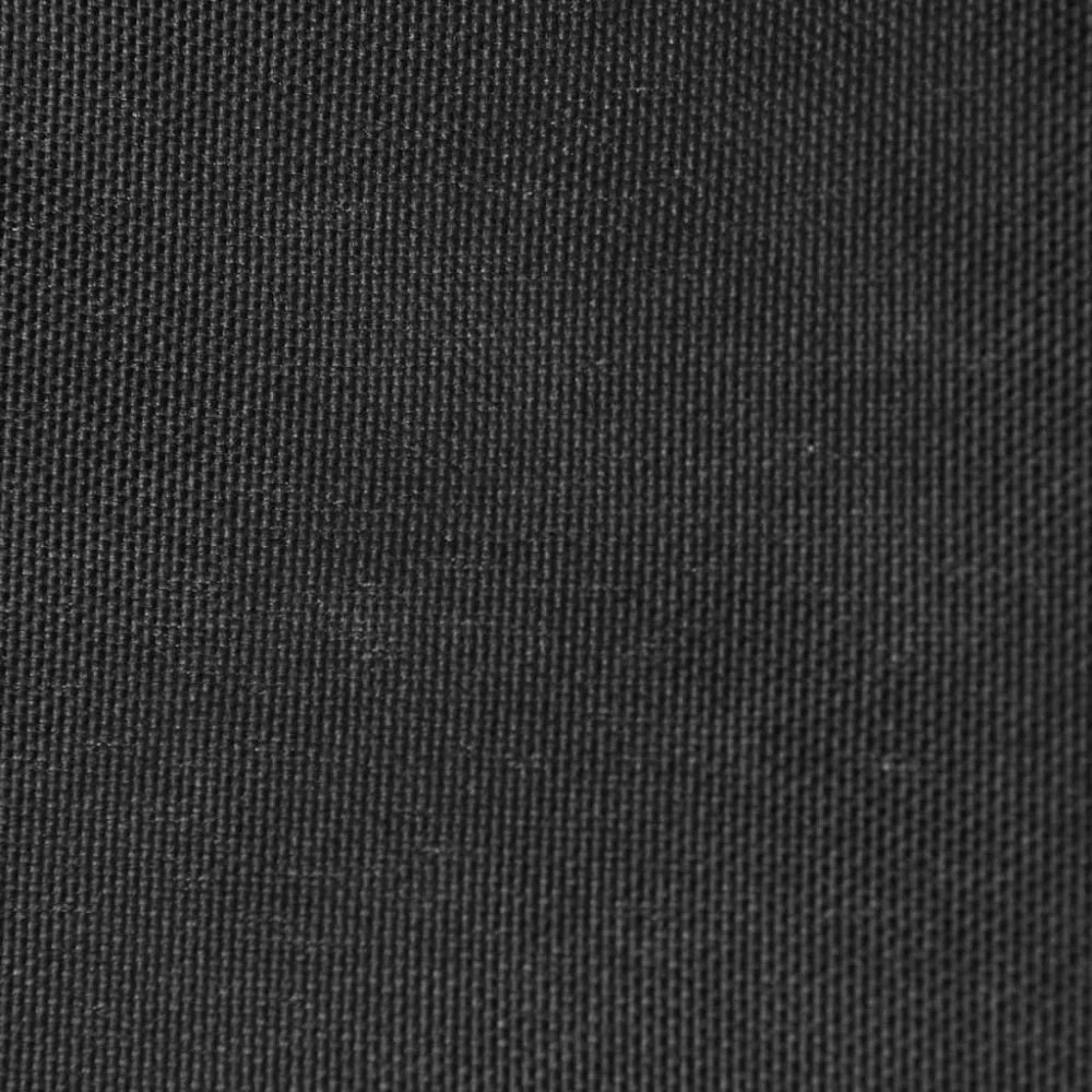 antracitszürke háromszögű oxford-szövet napvitorla 5 x 5 x 6 m