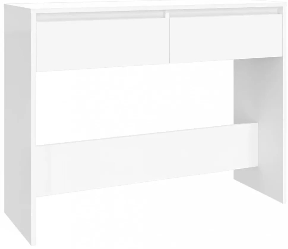 fehér szerelt fa tálalóasztal 100 x 35 x 76,5 cm