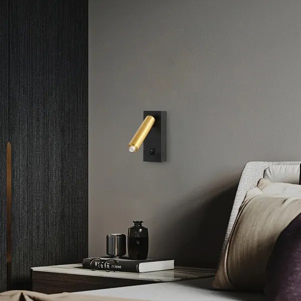 Brilagi - LED Fali spotlámpa MAYA 1xG9/7W/230V fekete/arany