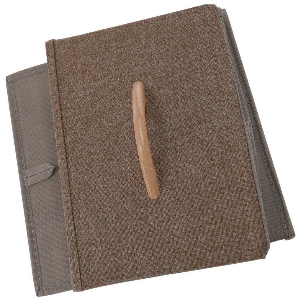 HAZEL TYP 1 szekrény szövet fiókokkal, barna, L