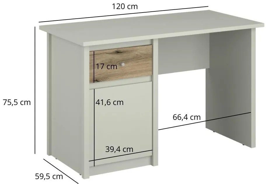 PC asztal Kodro (kasmír + evoke tölgy) . 1116944