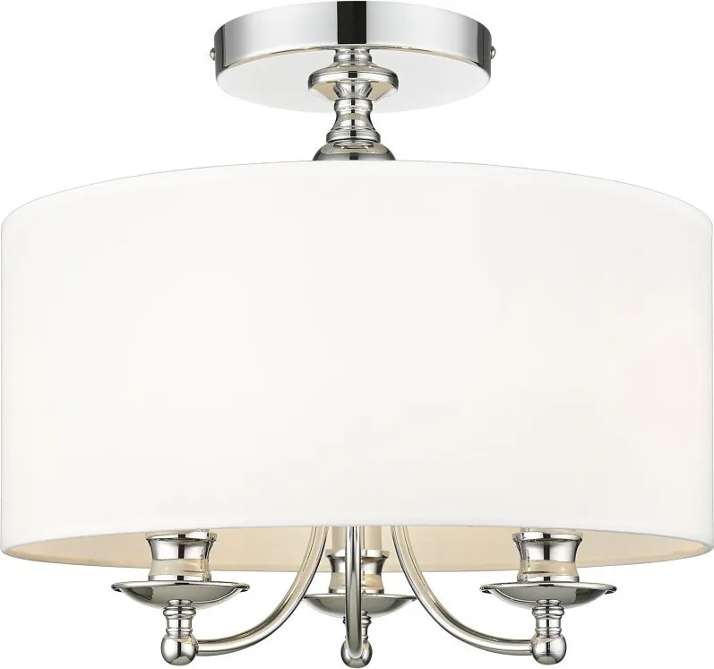 COSMOLIGHT C03466CH-WH ABU DHABI Ernyős Mennyezeti Lámpa Fehér, Króm E14 IP20