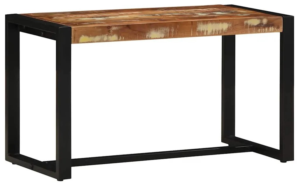 tömör újrahasznosított fa többszínű pad 80x35x45 cm