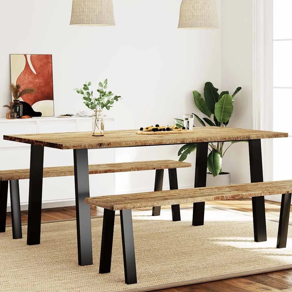 Tömör akácfa kerti étkezőasztal 150 x 90 x 75 cm
