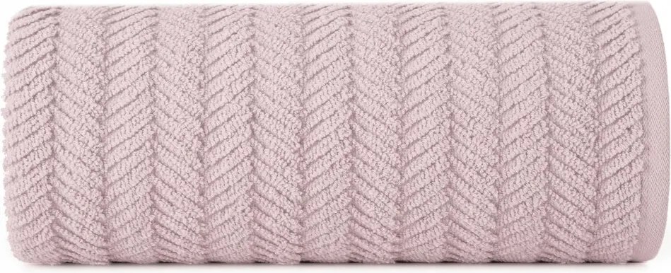 Kéztörlő kicsi 30x50 púderes pamut halszálka mintás