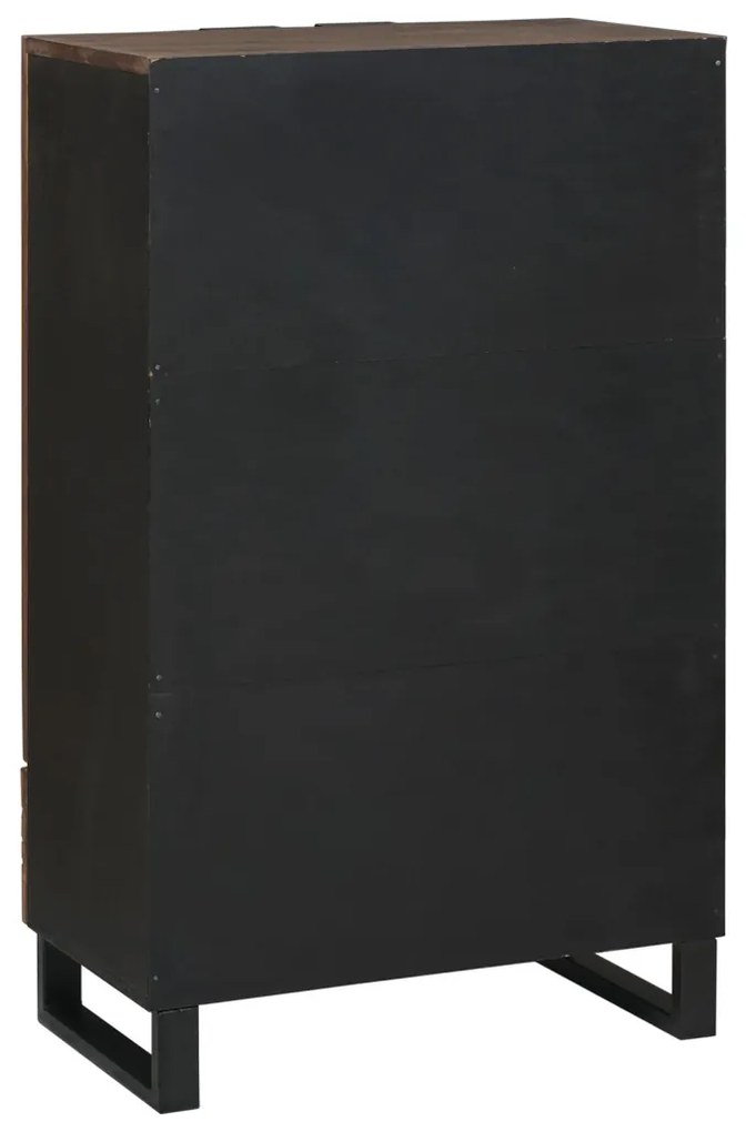 Felsőszekrény, 60x33.5x100 cm, Tömör Fa, Mangó