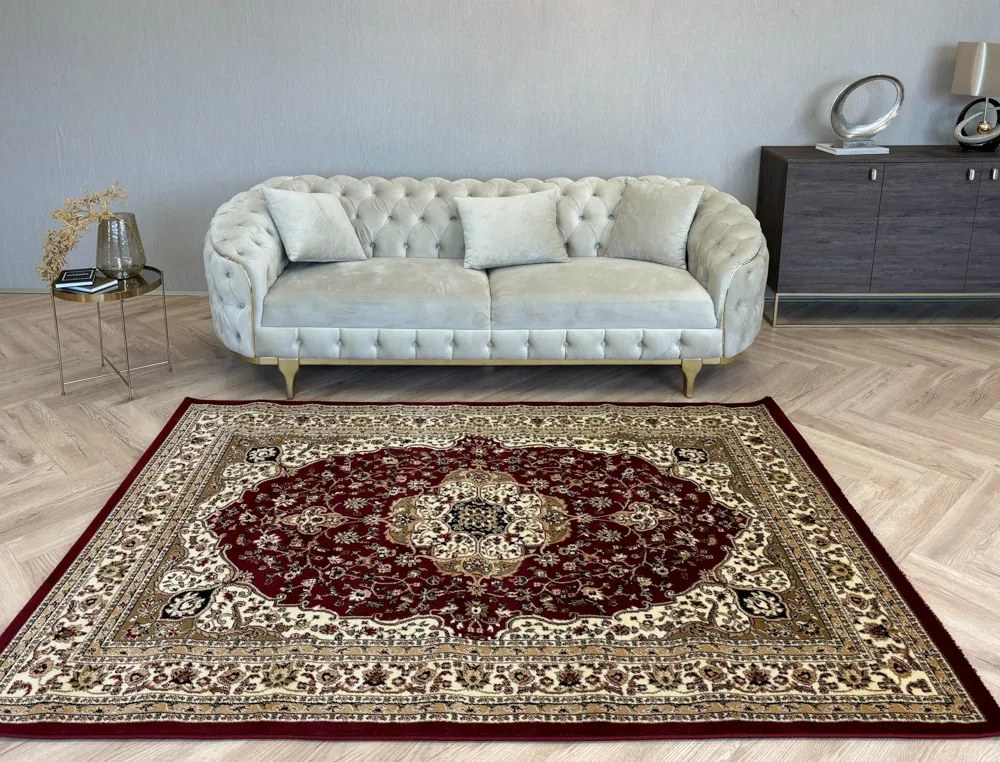 Aristocrat 3959 klasszikus mintájú piros szőnyeg 80x250 cm