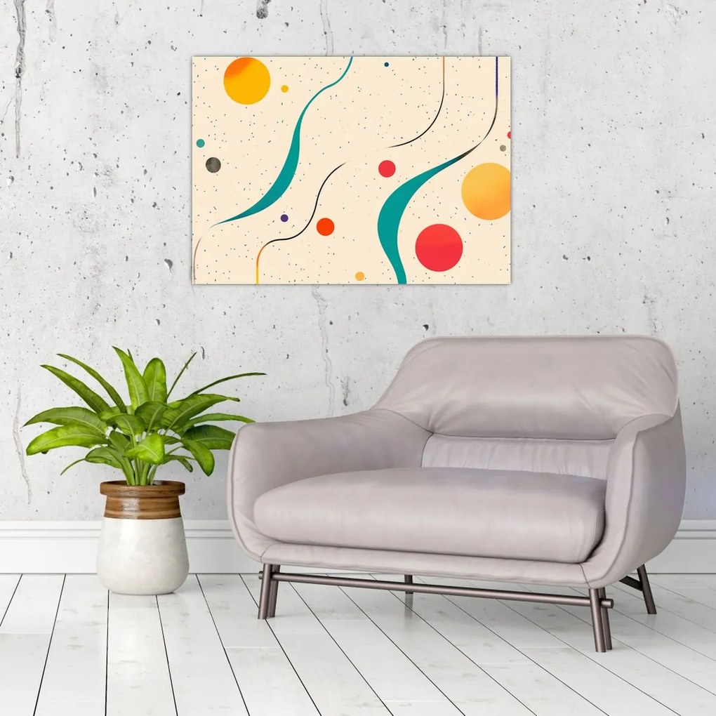 Kép - Minimalista színes illusztráció (70x50 cm)