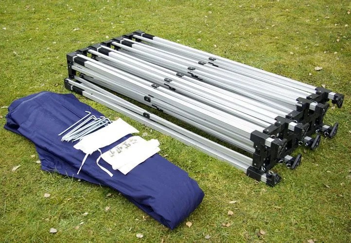 Összecsukható kerti sátor PROFI 3 x 9 m  kék