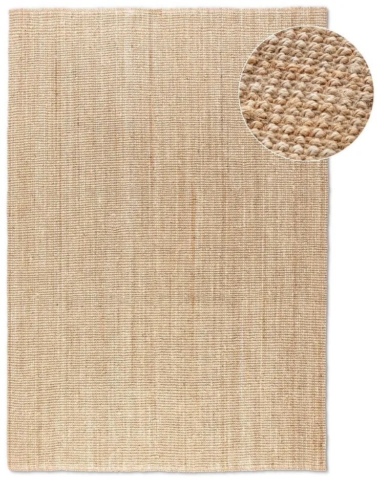 Natúr színű juta szőnyeg 160x230 cm Bouclé – Hanse Home