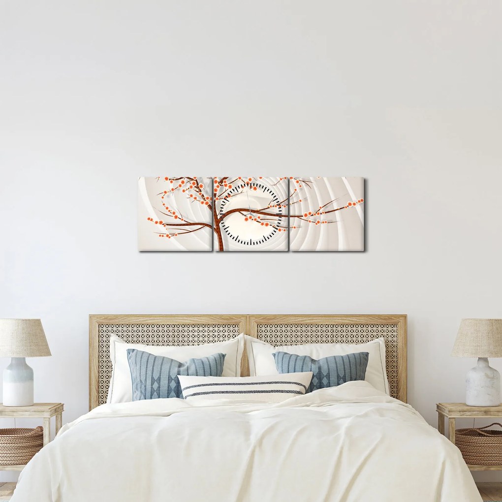 Kép - Fa a végtelenben (órával) (90x30 cm)
