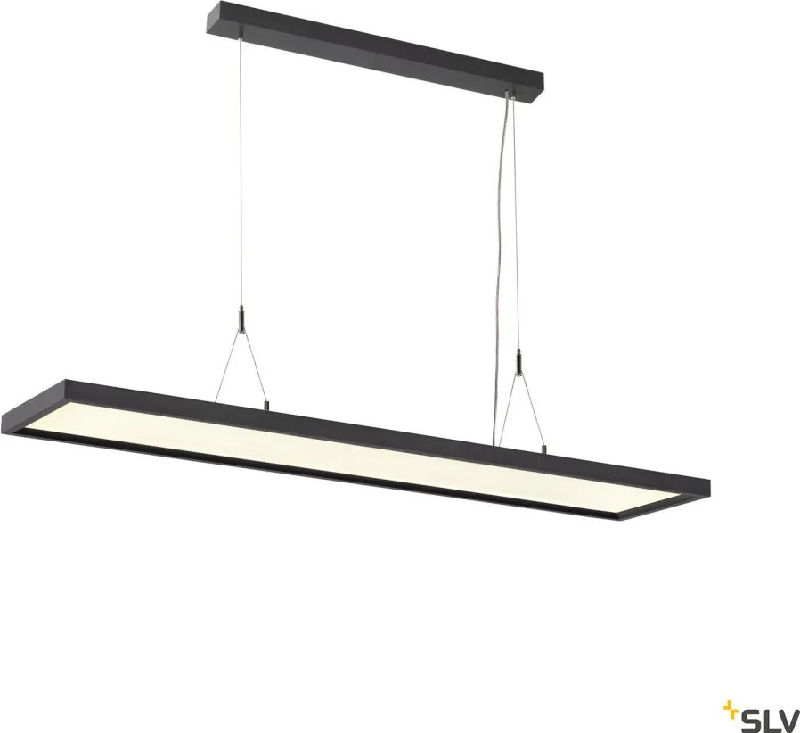 SLV 1005395 WORKLIGHT Modern Led Függesztett Lámpa Fekete LED IP20