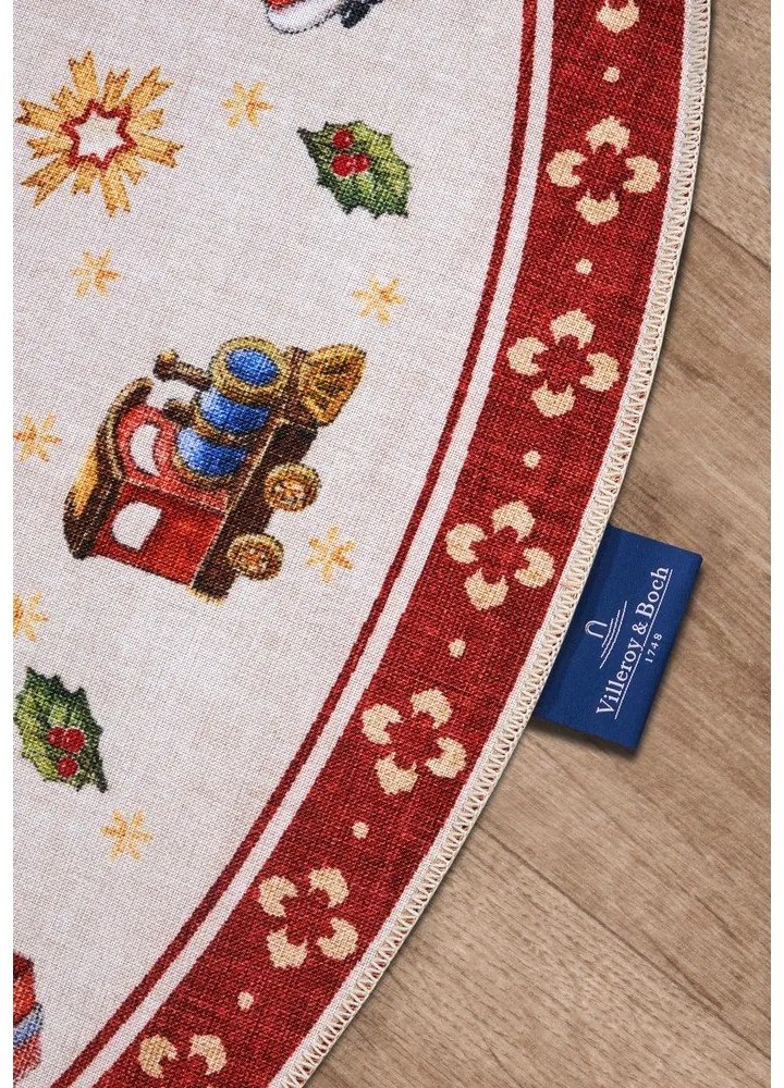 Piros kerek szőnyeg karácsonyi mintával ø 150 cm Red Christmas – Villeroy&amp;Boch