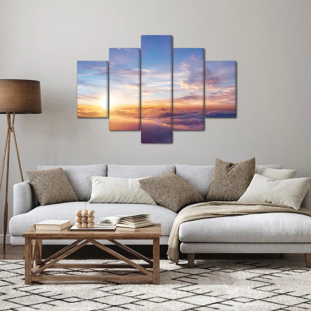Kép - Naplemente a felhők felett (150x105 cm)