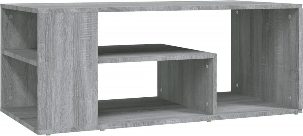 vidaXL szürke sonoma szerelt fa dohányzóasztal 100 x 50 x 40 cm