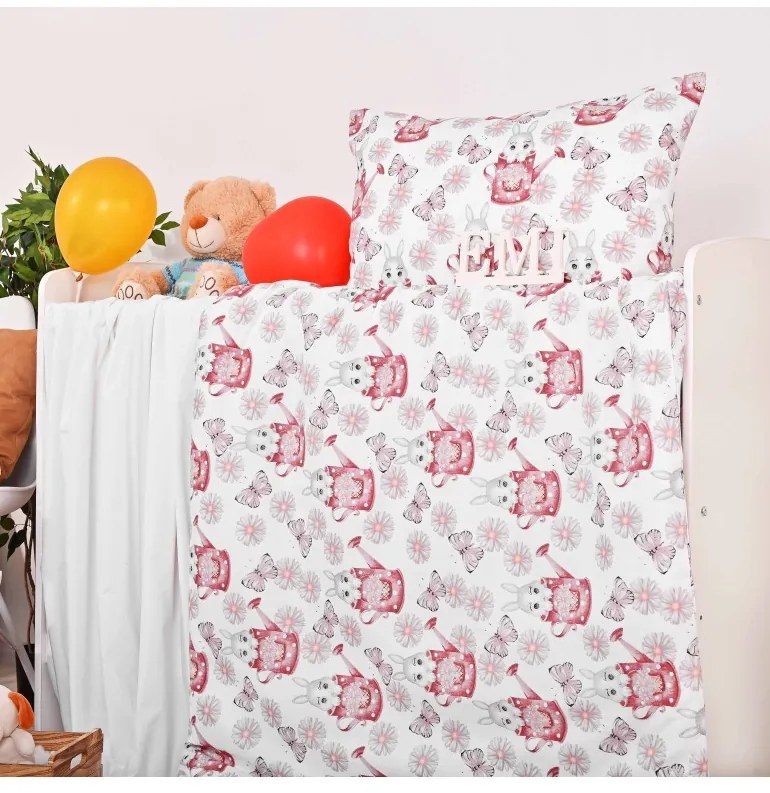 EMI Nyuszi gyermek ágyneműhuzat, A standard egyszemélyes ágy szett tartalma: 1x 140x200 + 1x 70x90