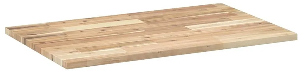 négyszög alakú tömör akácfa asztallap 80 x 50 x 2 cm