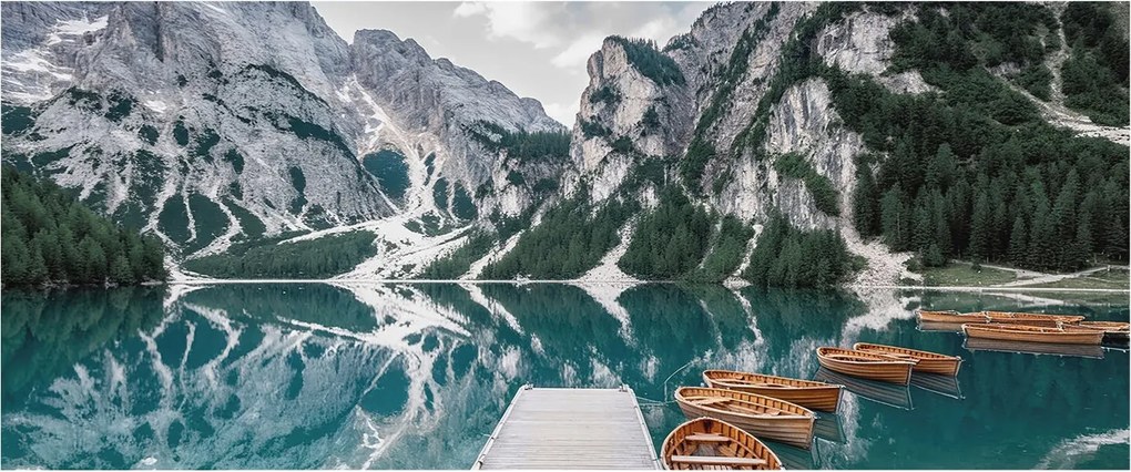 Dekoratív fotótapéta falra Könnyű összeszerelés Hegyi panoráma 250x104 Ragasztó