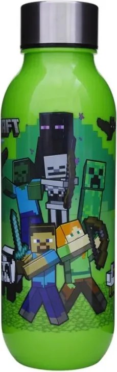 Minecraft Crafting műanyag kulacs csavaros kupakkal 640 ml