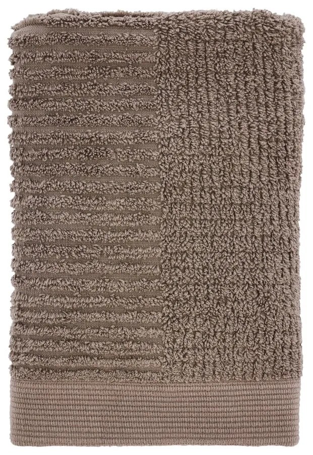 Szürkésbarna frottír pamut törölköző 50x70 cm Classic – Zone