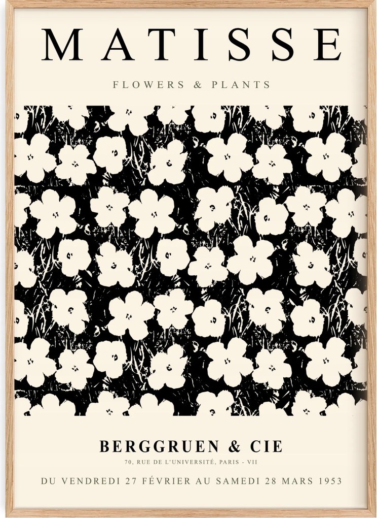 Poszter 30x40 Henri Matisse Flowers &amp; Plants Art Vintage Virágok Paris 1953
