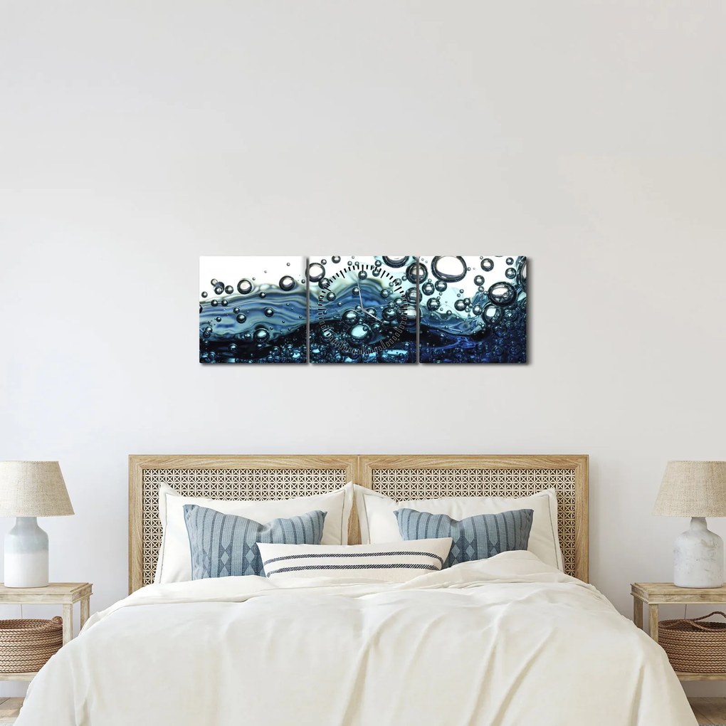 A buborékok képe (órával) (90x30 cm)