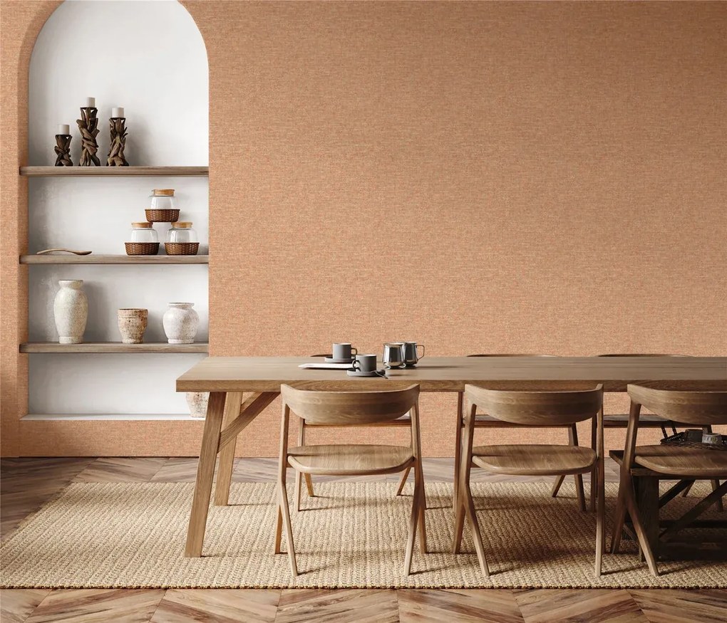 Esselle Home A La Mode Artisan Weave narancs egyszínű szövet hatású vlies tapéta – 100006EH