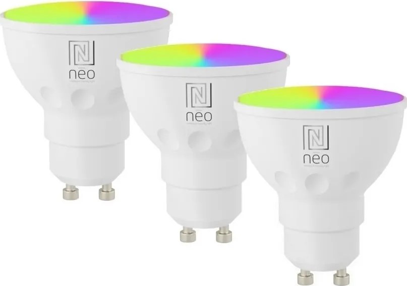 Immax NEO 07724CDO-SADA 3x LED RGB dimmelhető izzó GU10/4,8W/230V Wi-Fi Tuya+távirányító