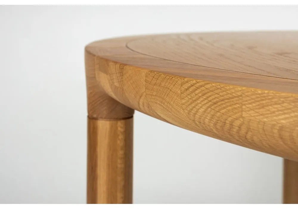 Kerek étkezőasztal tölgyfa dekorral ø 128 cm Storm – Zuiver