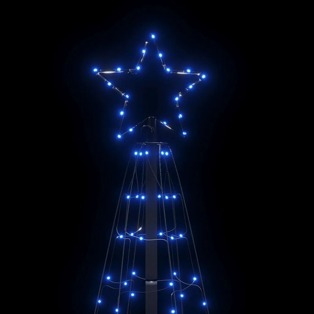 kék LED karácsonyfa tüskékkel 220 LED 180 cm