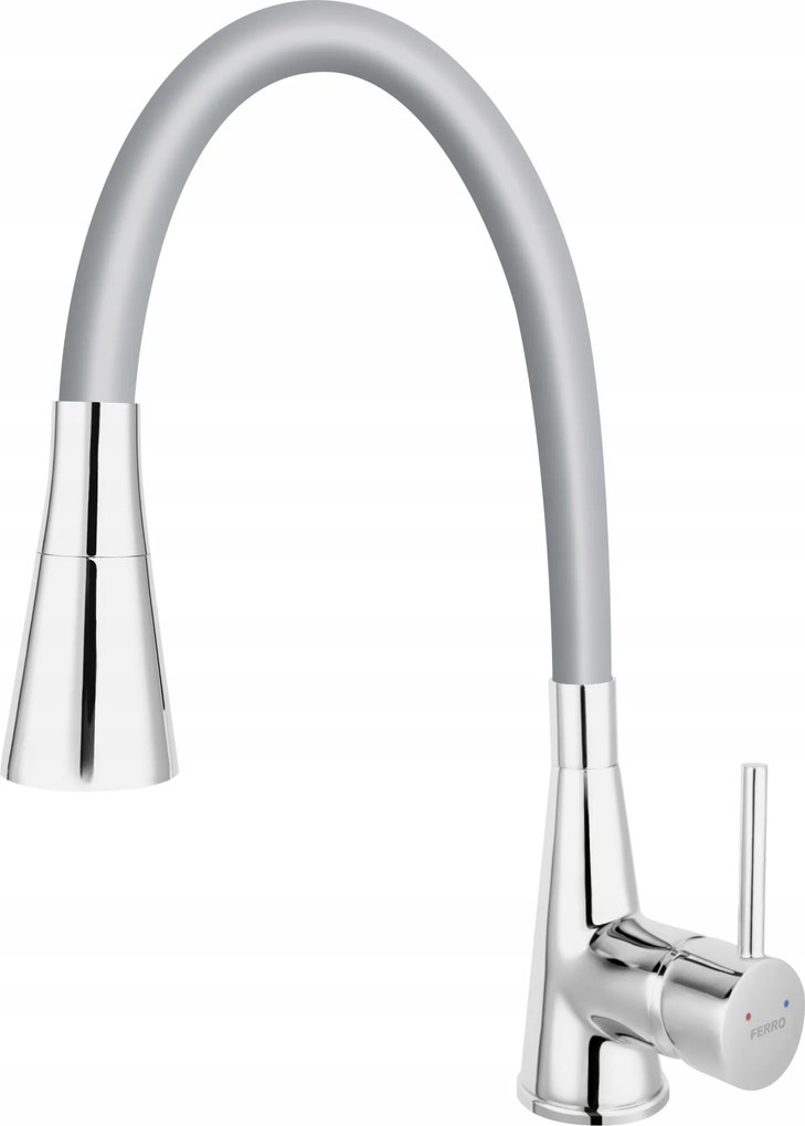 Zumba II álló konyhai csaptelep Ferro ezüst, szürke BZA42S