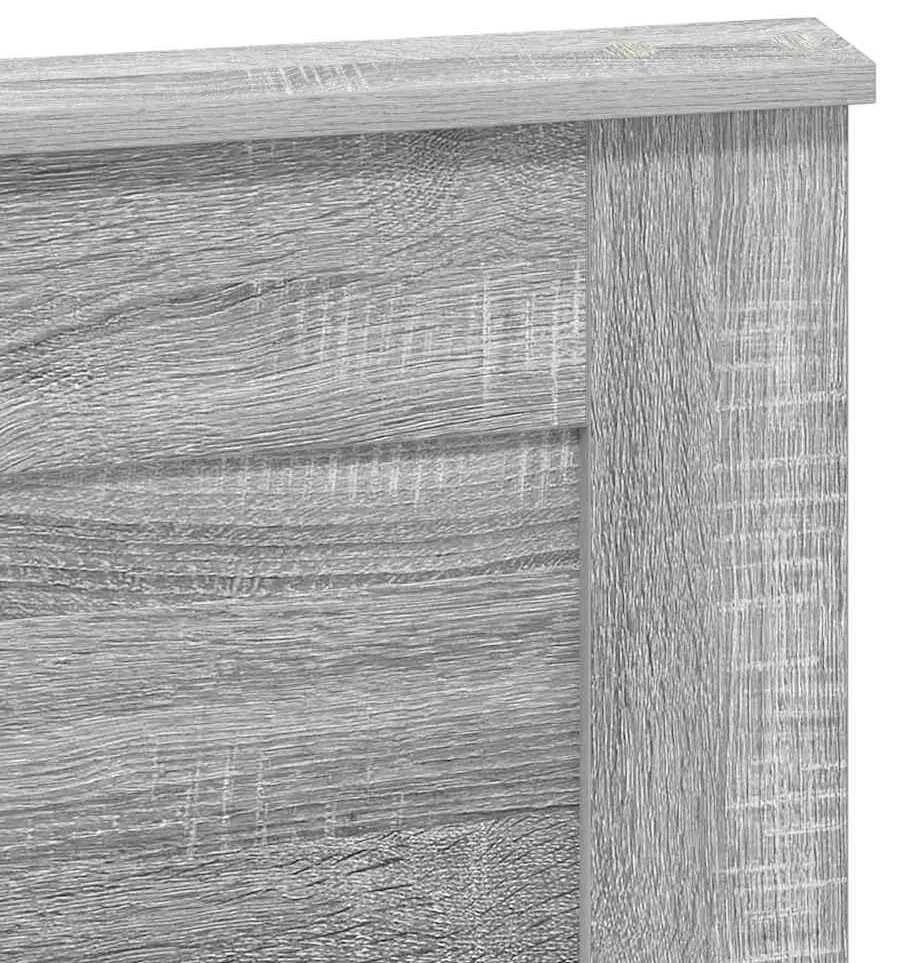 Fejtámla fejtámlával Szürke Sonoma 135 cm Faanyag