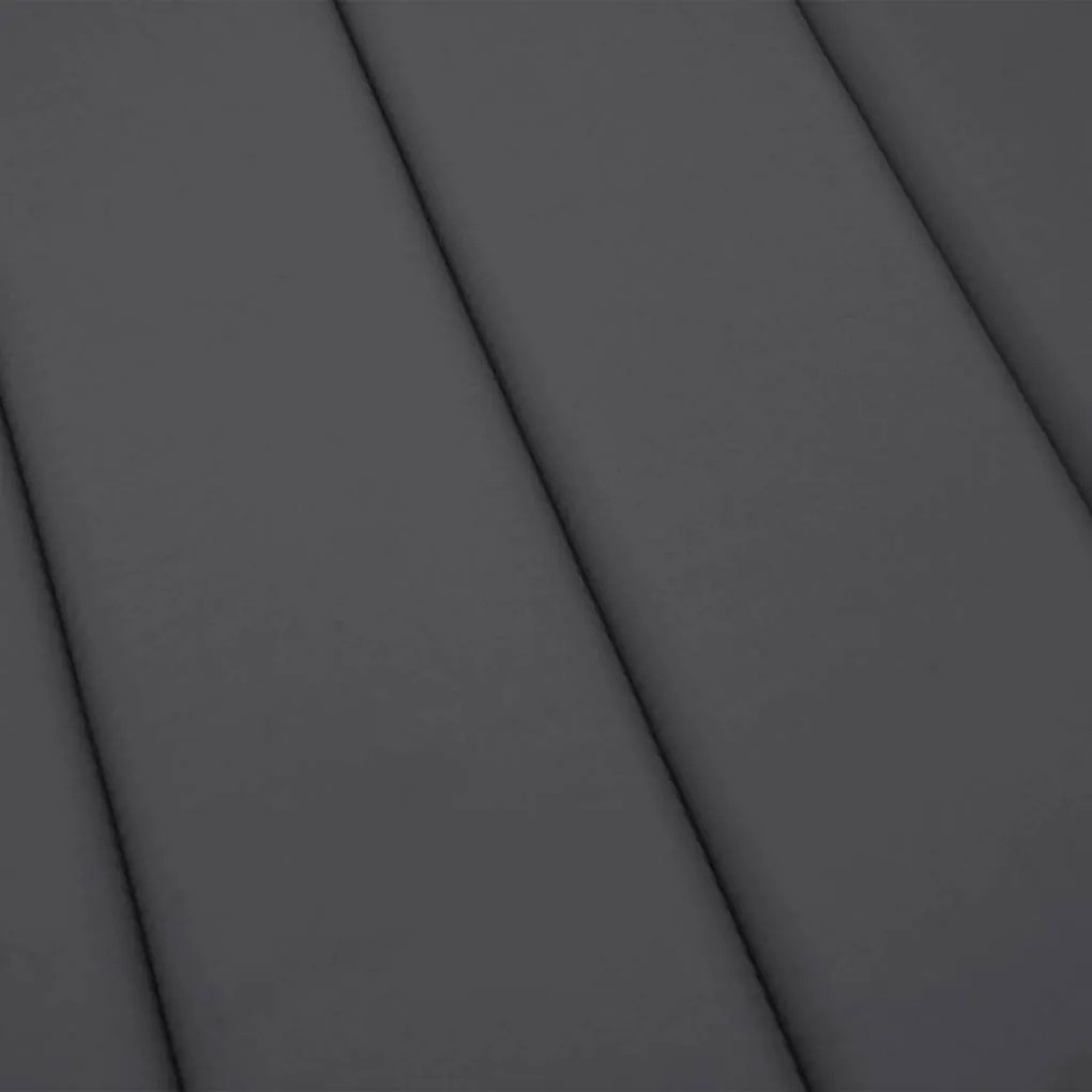 antracitszürke oxford-szövet napozóágypárna 180x60x4 cm