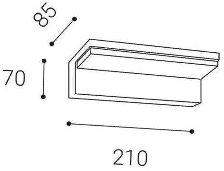 LED2 - LED Kültéri lámpa érzékelővel HUGO LED/9W/230V IP54 3000K/4000K