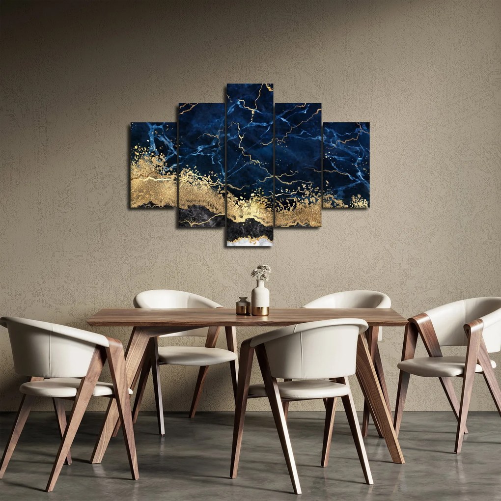 Kép - Sötétkék márvány (150x105 cm)