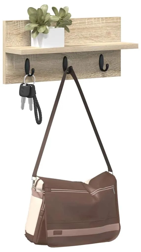 Fali Kabáthorog sonoma tölgy 40 x 10.5 x 18 cm Faanyag