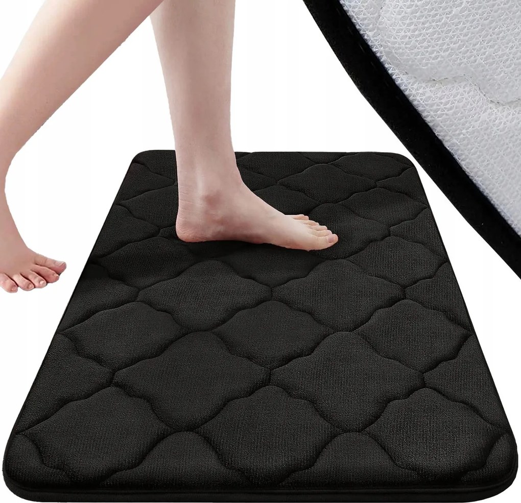 Fürdőszobaszőnyeg Puha Nedvszívó Csúszásgátló 50 x 40 Memóriahab