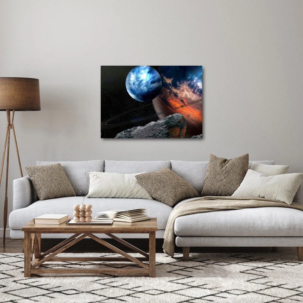 Egy bolygó képe az űrben (70x50 cm)