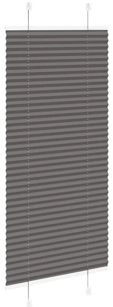 pliszírozott redőny fekete 65x150 cm szövetszélesség 64,4 cm