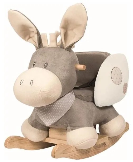 Nattou - Ringató CAPUCCINO szamár bézs