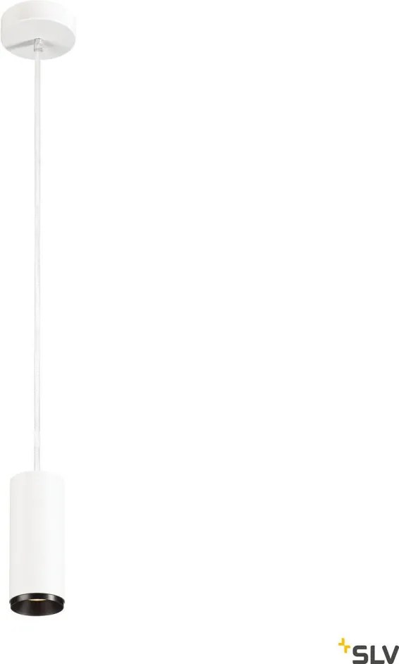SLV 1004167 NUMINOS PD PHASE S Hengeres Függesztett Lámpa Fehér, Fekete LED IP20