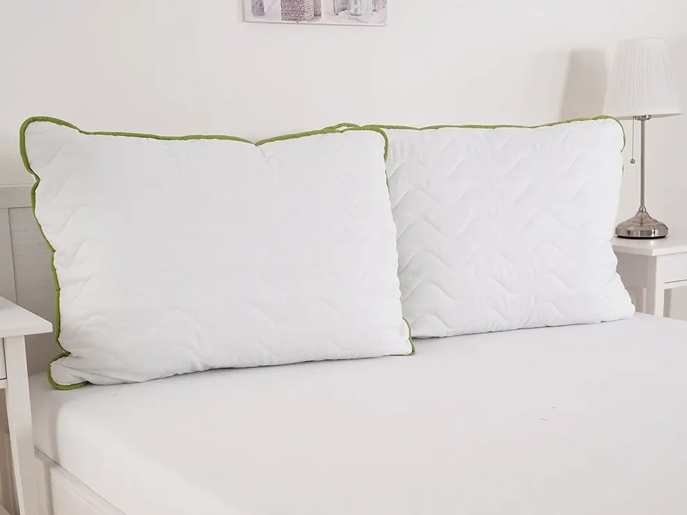 Golyós párna BELLA ALOE VERA 70x90 cm, fehér