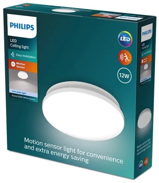 Philips ACUNA LED 12W 230V 4000K mennyezeti lámpa érzékelővel