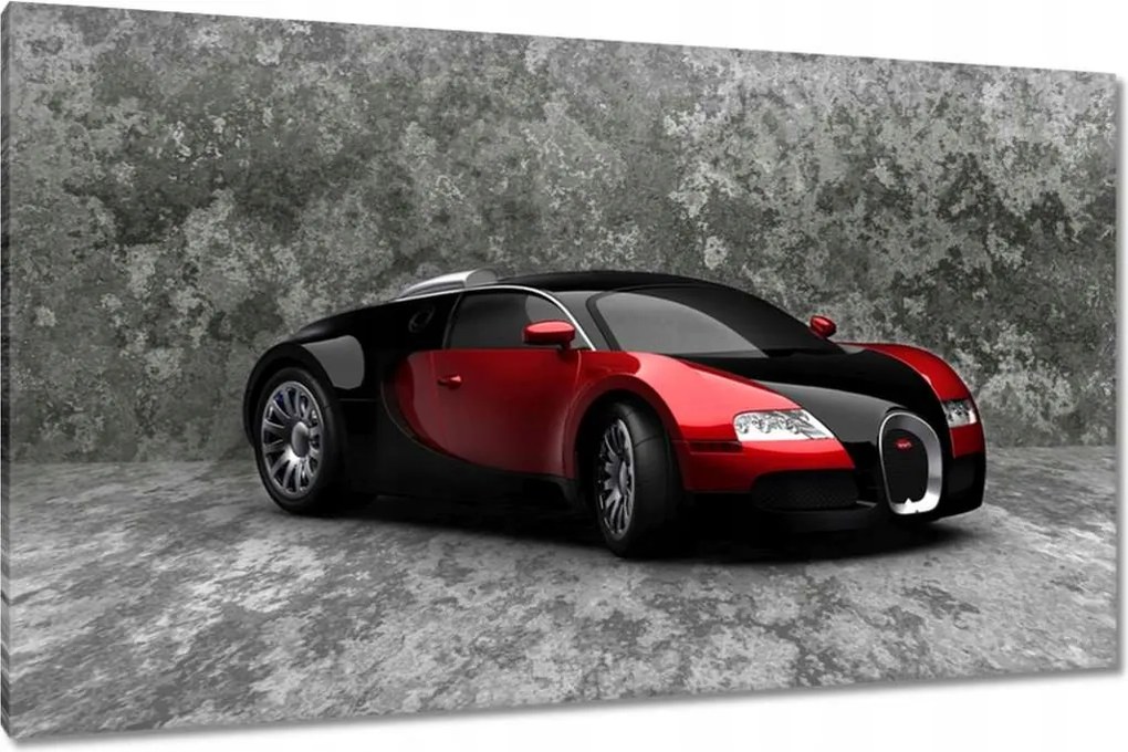 Vászonkép 120x70 Bugatti Veyron Piros