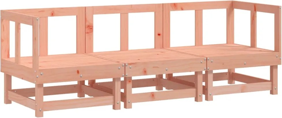 vidaXL 3 részes tömör duglászfenyő kerti pihenőgarnitúra